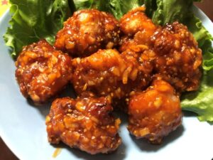 ヤンニョムチキン完成図